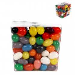 Promotional Jelly Beans  - Assorted Colour Mini Jelly Beans in Clear Mini Noodle Box