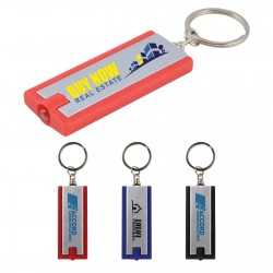 Torch Keyrings  - Rectangular Flashlight Keytag