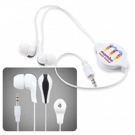 Wired & Bluetooth Headphones  - Zen Retractable Earbuds / Headphones