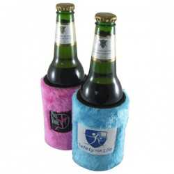 Printed Stubby Holders  - Fluffy Can Cooler