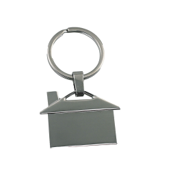 Metal Keyrings  - House Shaped Metal Keyring