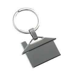 Metal Keyrings  - House Shaped Metal Keyring