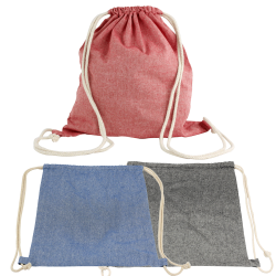 Drawstring Bags & Back Sacks  - Melange Custom Dyed Drawstring Bag
