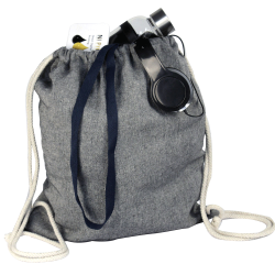 Drawstring Bags & Back Sacks  - Melange Custom Dyed Drawstring Bag