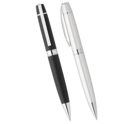 Metal Promotional Pens  - Casarotto Ballpoint Pen - Silver