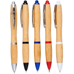 Bamboo &amp; Wood Enviro Pens - Nash Bamboo Ballpoint Pen