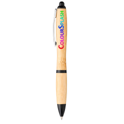 Bamboo & Wood Enviro Pens  - Nash Bamboo Ballpoint Pen
