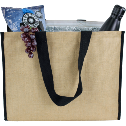 Jute Shopping & Tote Bags  - Laminated Jute Cooler bag